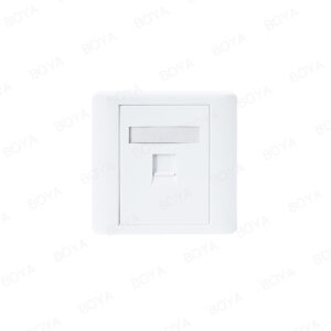 86 Single Port Network Faceplate